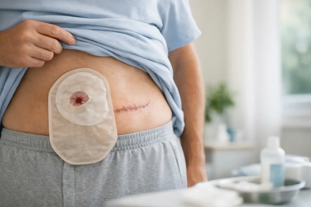 Colostomia depois da cirurgia de câncer e recuperação