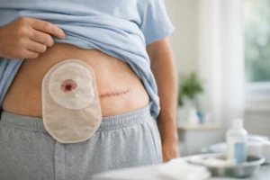 Colostomia depois da cirurgia de câncer e recuperação
