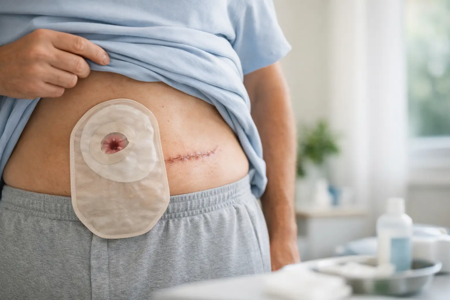Colostomia depois da cirurgia de câncer e recuperação