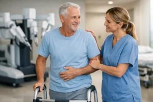 Recuperação após cirurgia robótica do câncer