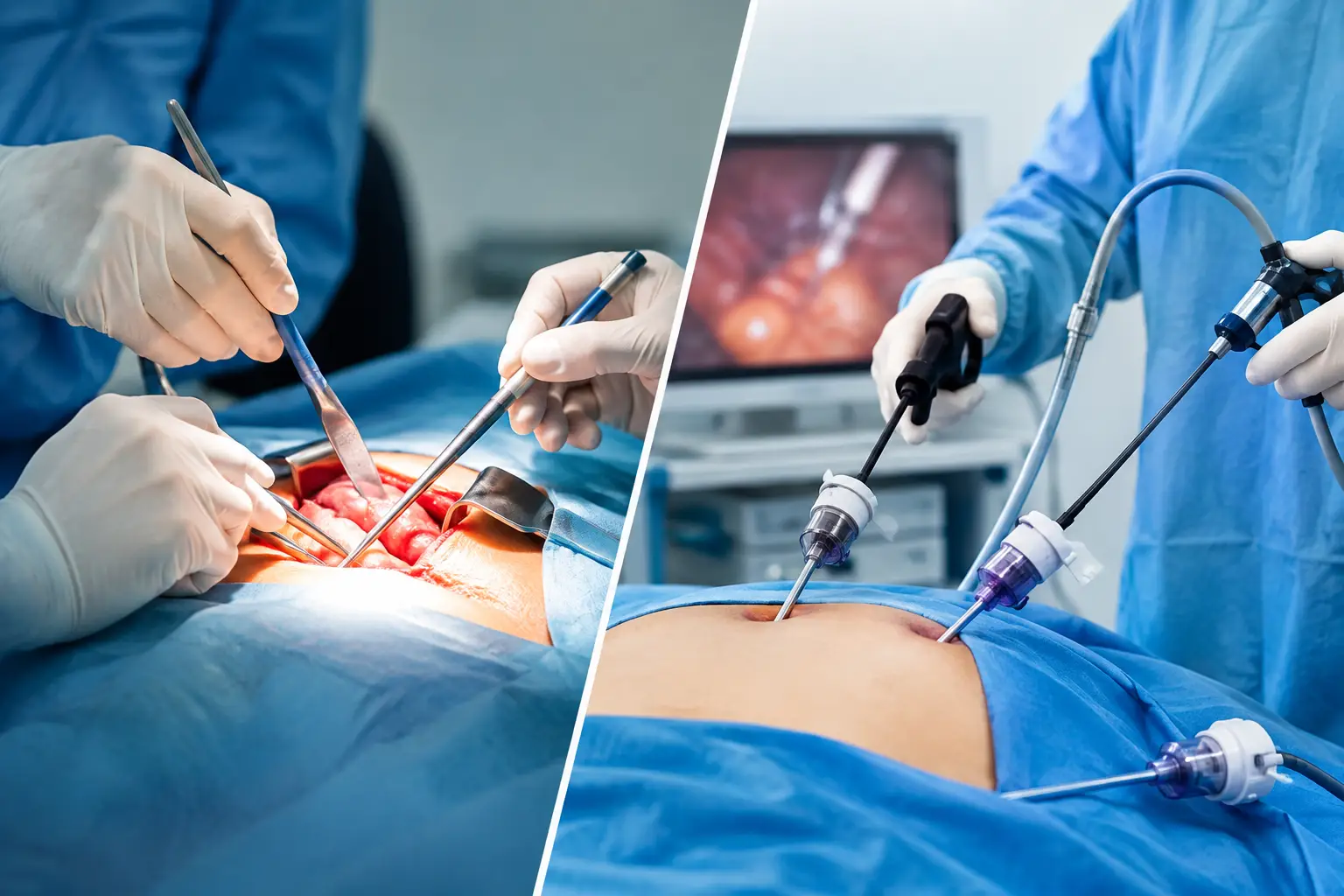 Cirurgia aberta ou laparoscópica: qual indicar?