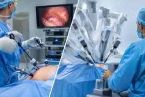 Cirurgia laparoscópica versus robótica retal