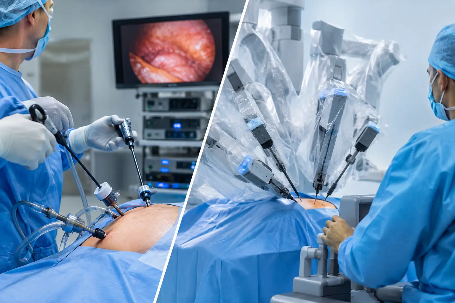 Cirurgia laparoscópica versus robótica retal